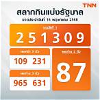 ผลตรวจสลากกินแบ่งรัฐบาลงวดล่าสุด